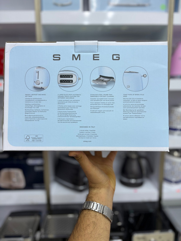 توستر اسمگ SMEG TSF01RDEU