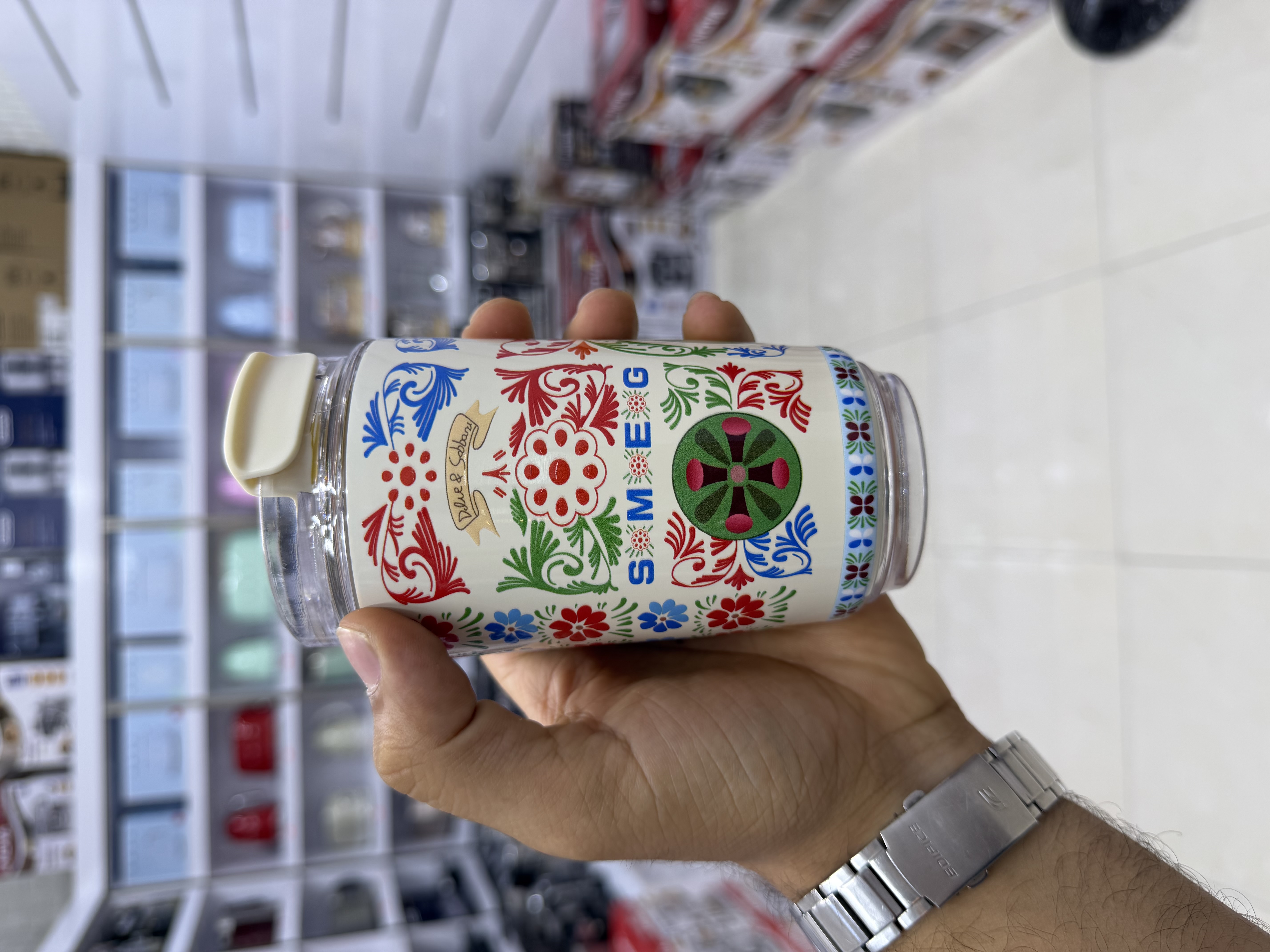 ماگ اسمگ طرحدار SMEG Wall Mug – سفید